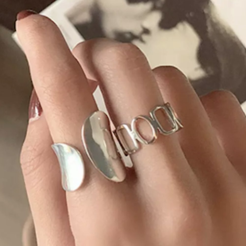 STERLING SILVER MINIMALIST RING SET